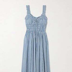Doen Emmeratta Blue Gingham Maxi Dress (S)